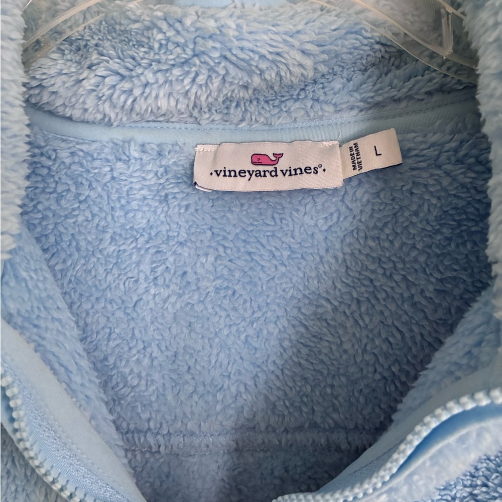 Vineyard Vines Sky Blue Fleece Jacket - Picture 2 of 3